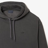 LACOSTE UNISEX LOOSE FIT COTTON FLEECE JOGGER HOODIE GREY