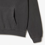 LACOSTE UNISEX LOOSE FIT COTTON FLEECE JOGGER HOODIE GREY