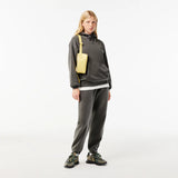 LACOSTE UNISEX LOOSE FIT COTTON FLEECE JOGGER HOODIE GREY