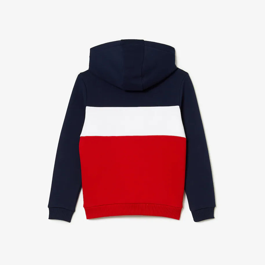 Lacoste - Kids Hoodie- Navy / White / Red
