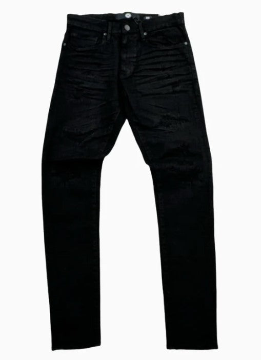 JORDAN CRAIG JEANS ROSS FIT WITH SHREDS BLACK