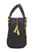 VON DUTCH VEGAN PONY HAIR BOWLING BAG