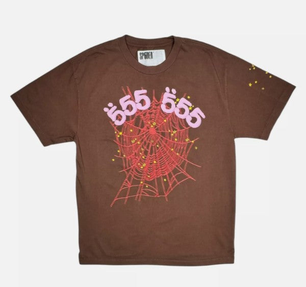 Sp5der Worldwide T-Shirt Brown