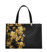 Sprayground Gold Floral Remix Tortuga Tote
