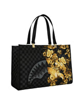 Sprayground Gold Floral Remix Tortuga Tote