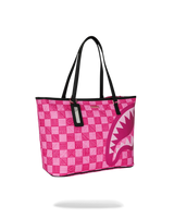 SprayGround AI Pink Check Tote