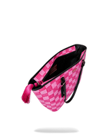 SprayGround AI Pink Check Tote