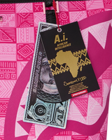 SprayGround AI Pink Check Tote