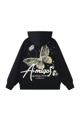 BLACK LABEL AMIGOS HOODIE BLACK