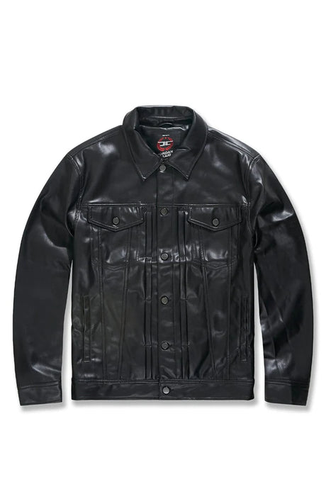JORDAN CRAIG KIDS THRILLER TRUCKER LEATHER JACKET