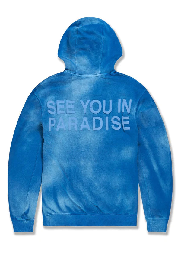JORDAN  CRAIG PARADISE FRENCH TERRY WASHED PULLOVER HOODIE MULTI COLORS