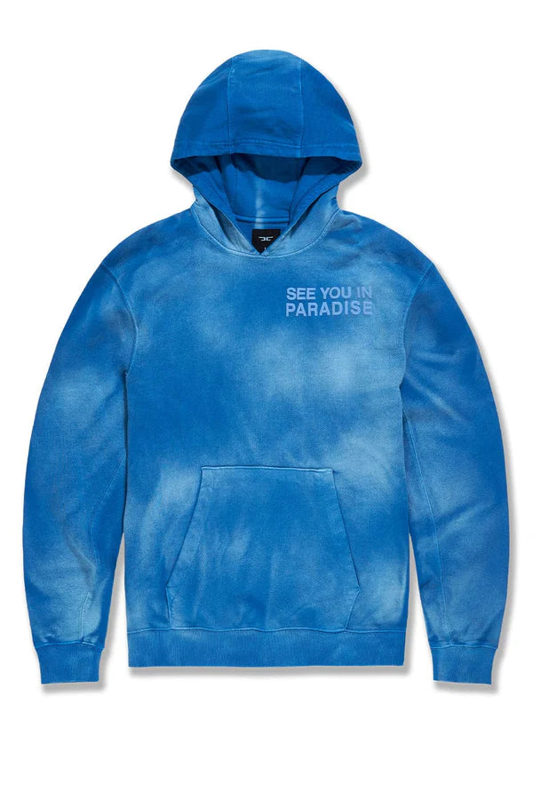 JORDAN  CRAIG PARADISE FRENCH TERRY WASHED PULLOVER HOODIE MULTI COLORS