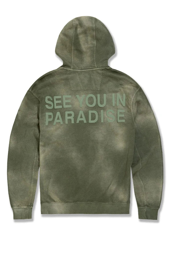 JORDAN  CRAIG PARADISE FRENCH TERRY WASHED PULLOVER HOODIE MULTI COLORS