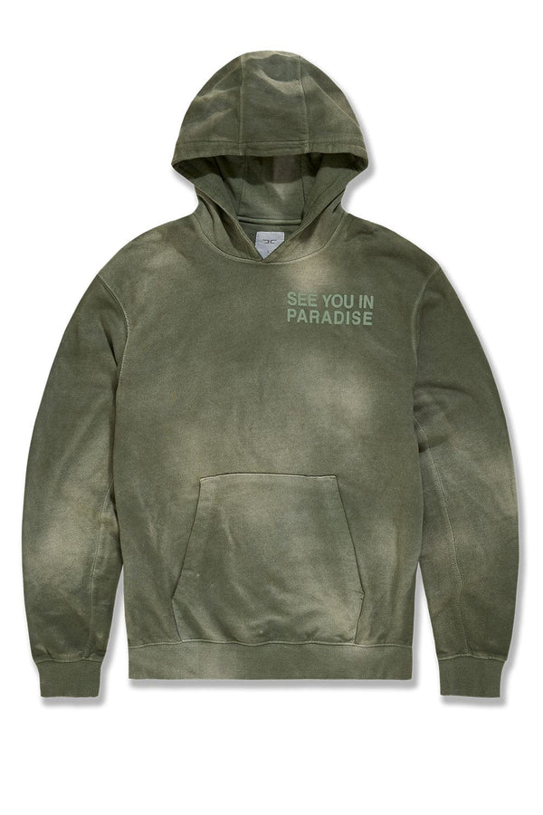 JORDAN  CRAIG PARADISE FRENCH TERRY WASHED PULLOVER HOODIE MULTI COLORS