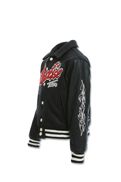 JORDAN CRIAG KIDS PARADISE TOUR VARSITY JACKET MULTI COLORS