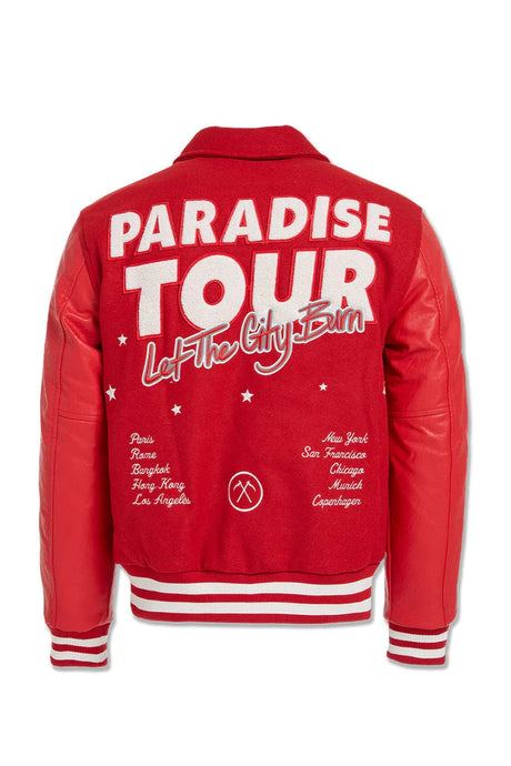 JORDAN CRIAG PARADISE TOUR VARSITY JACKET MULTI COLORS