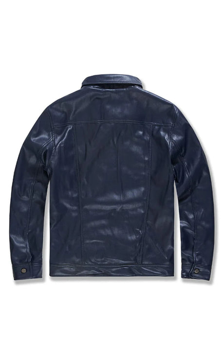 JORDAN CRAIG THRILLER TRUCKER LEATHER JACKET MULTI COLORS