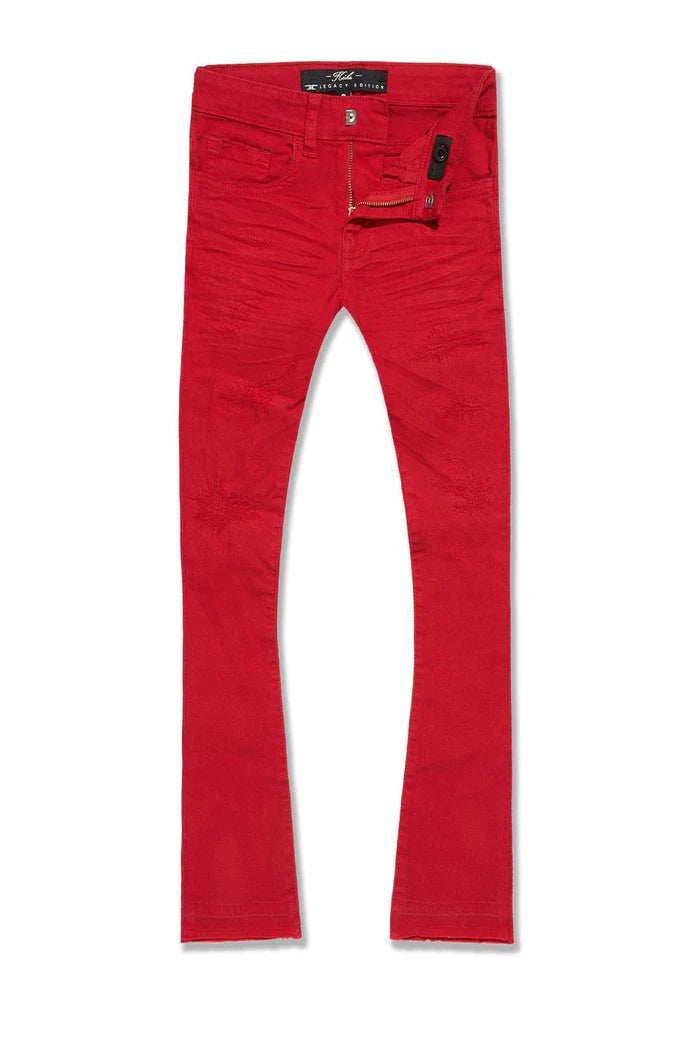 JORDAN CRAIG MARTIN STACKED FIT SHREDED JEANS MULTI COLORS