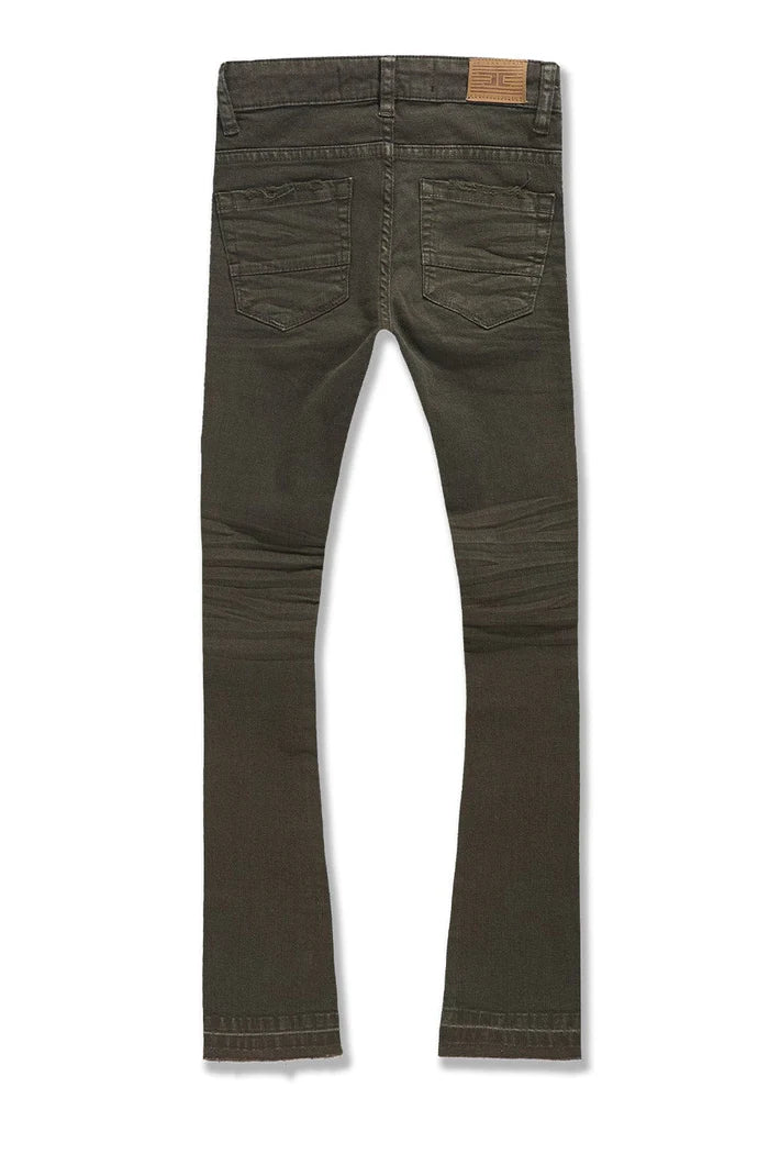 JORDAN CRAIG MARTIN STACKED FIT SHREDED JEANS MULTI COLORS