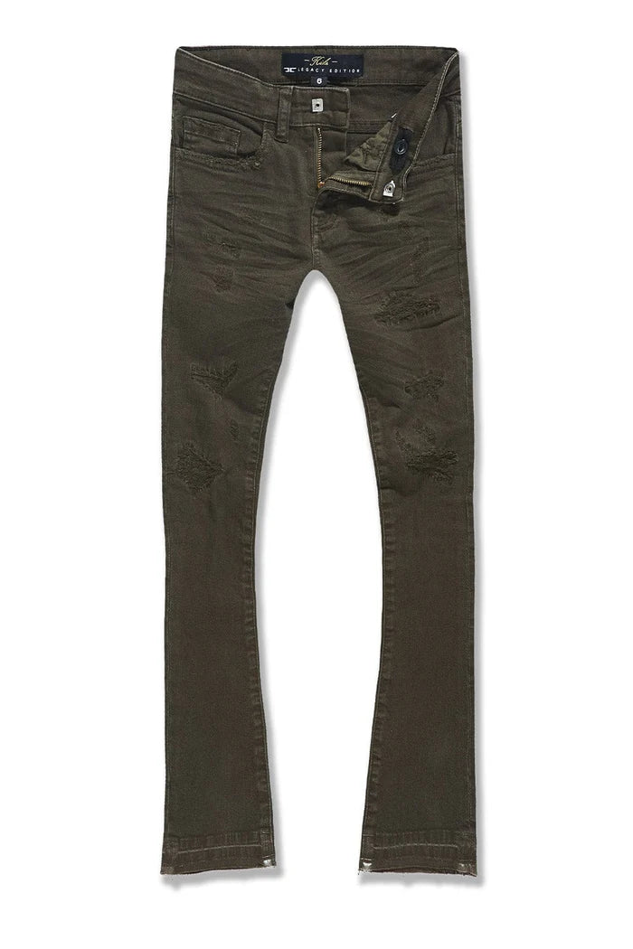 JORDAN CRAIG MARTIN STACKED FIT SHREDED JEANS MULTI COLORS
