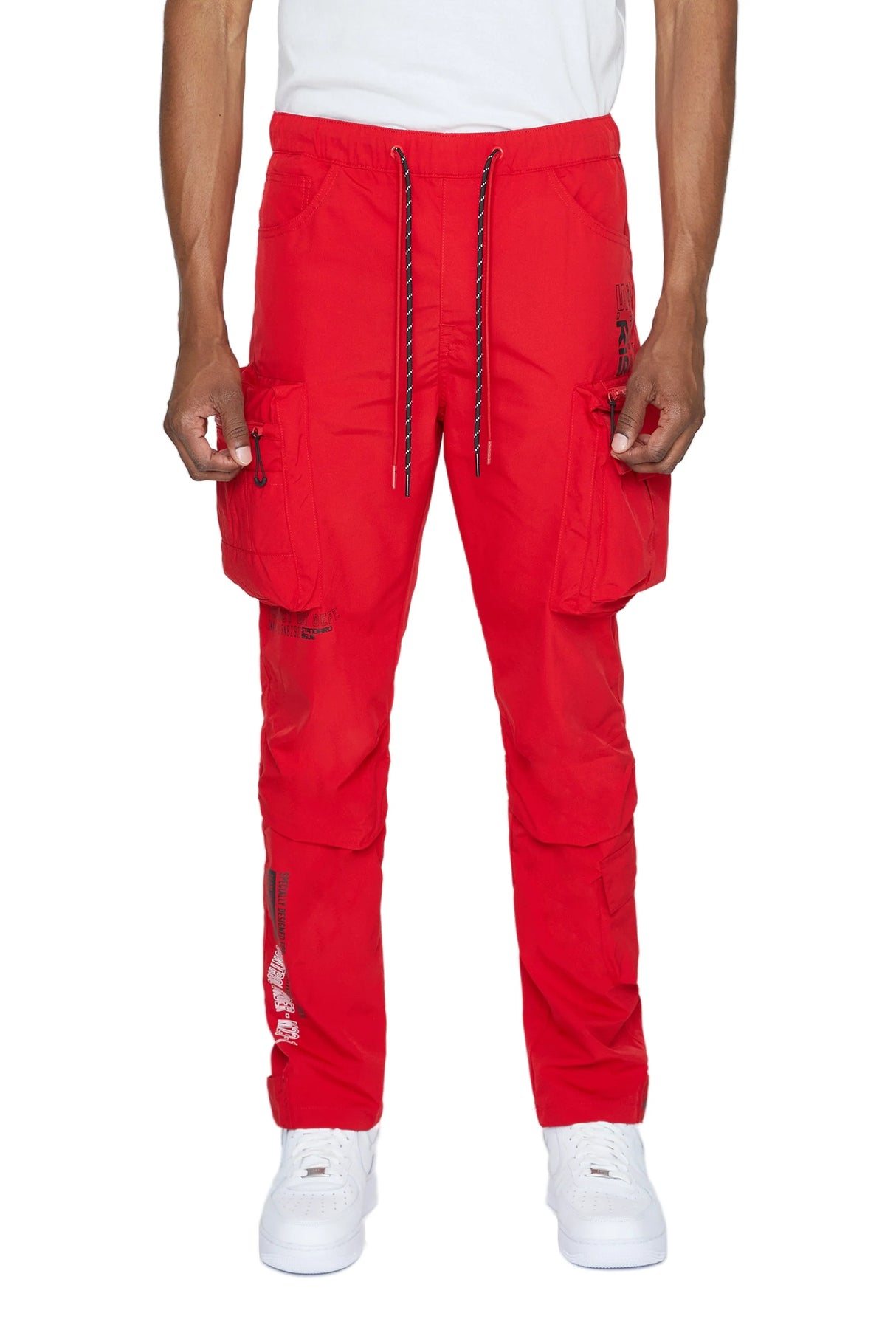 Smoke Rise - Nylon Jogger - Red