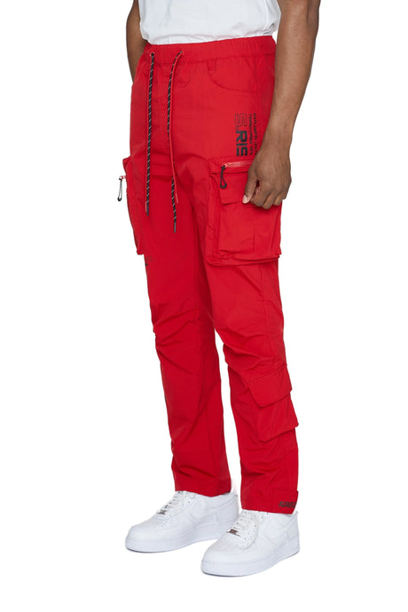 Smoke Rise - Nylon Jogger - Red