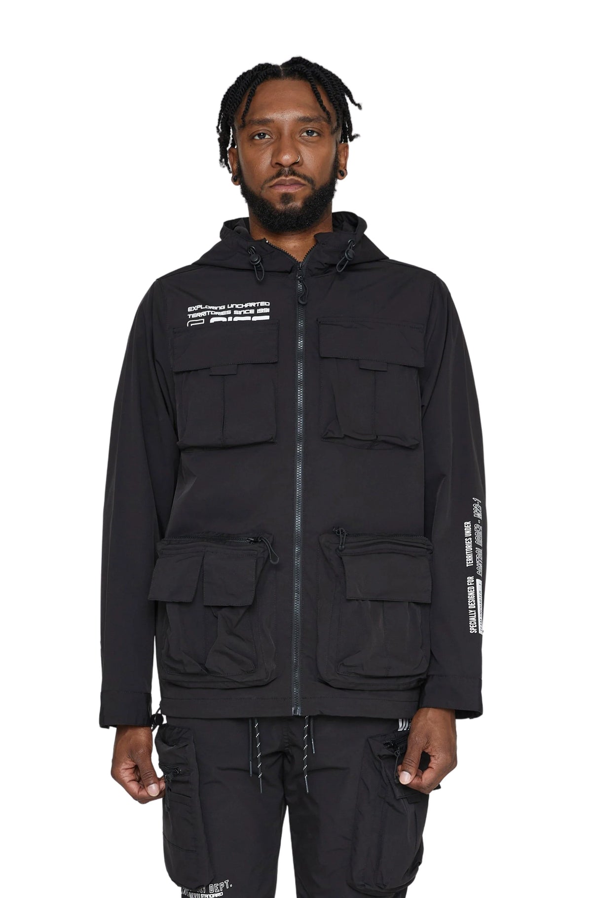 Smoke Rise - Nylon Jacket - Black