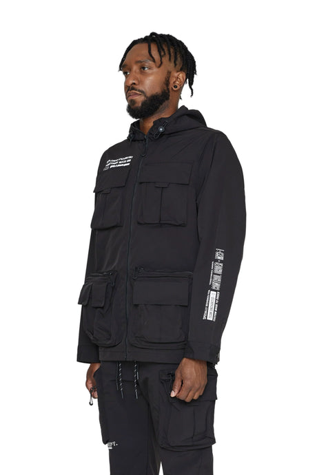 Smoke Rise - Nylon Jacket - Black