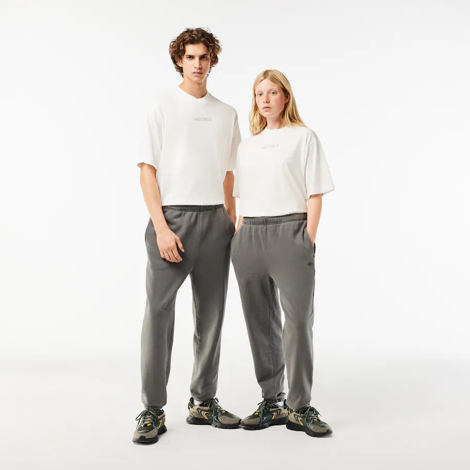 LACOSTE UNISEX COTTON FLEECE JOGGERS GREY DripNationIL