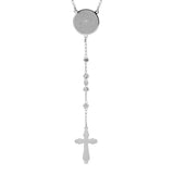 Padre Nuestro Prayer Box Beaded Rosary Necklace