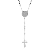 Padre Nuestro Prayer Box Beaded Rosary Necklace