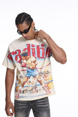 Beige minimal streetwear T-shirt clean aesthetic everyday outfit