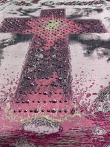 pink rhinestone t shirt born again graphic streetwear outfit