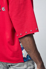 Relaxed streetwear outfit featuring a boxy fit T-shirt