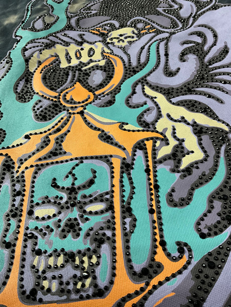 brown drip tee rhinestone look alive dead inside outfit