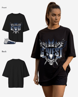 G West Crown Skull Oversized Women's T-Shirt