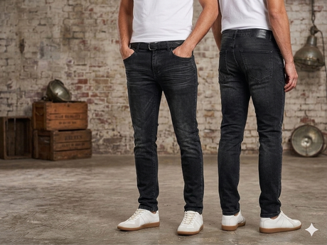 black wash skinny jeans david supply street fit denim