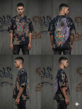 brown rhinestone graphic tee dead inside street fit