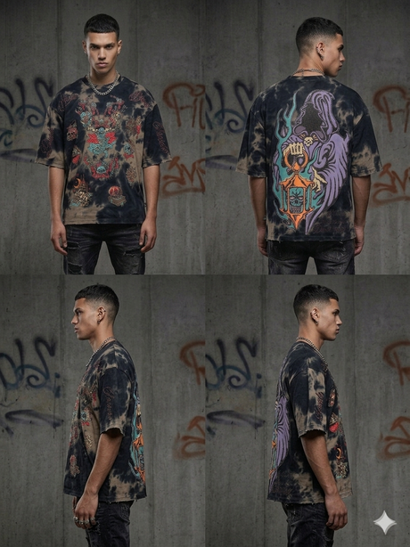 brown rhinestone graphic tee dead inside street fit