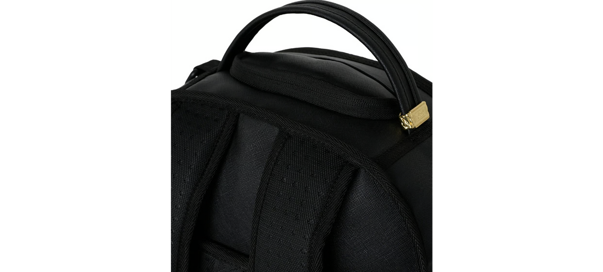 SprayGround Blacked Out Metallic Glossy Bossy Drip Dlxsv Backpack