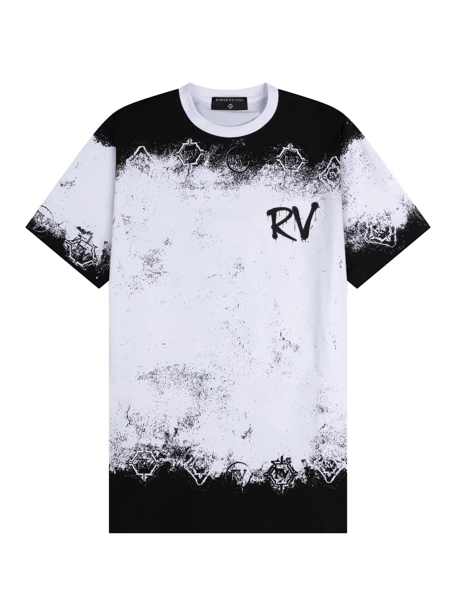 Roberto Vino Milano Tasteless Paintless & Fearless Slim Fit T-Shirt Multi Colors