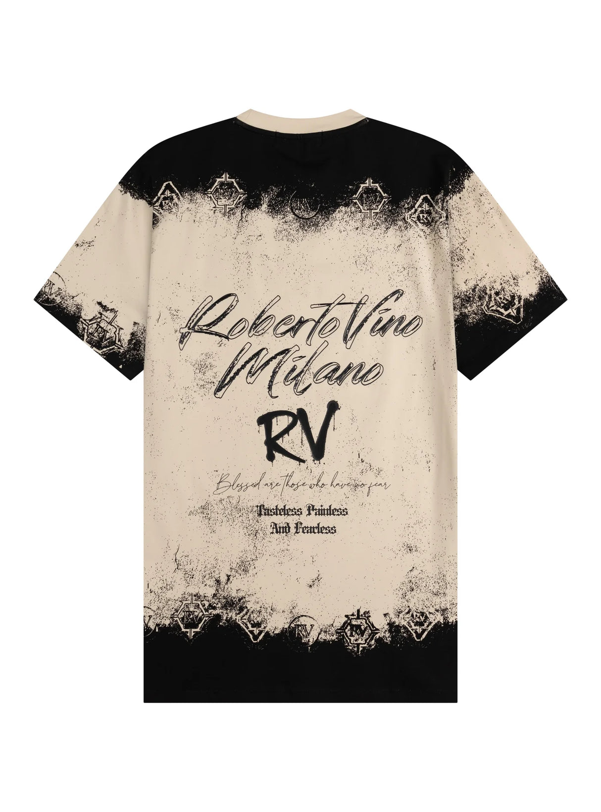 Roberto Vino Milano Tasteless Paintless & Fearless Slim Fit T-Shirt Multi Colors