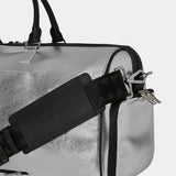 Sprayground Silver Side Drip Black Check Large Duffle