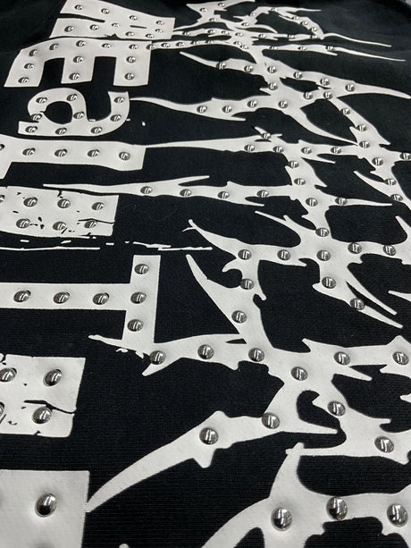 Urban outfit featuring an edgy black graphic T-shirt