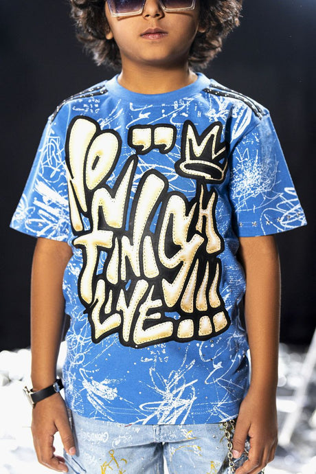 elite kids no finish line rhinestone oversized t shirt black streetwear