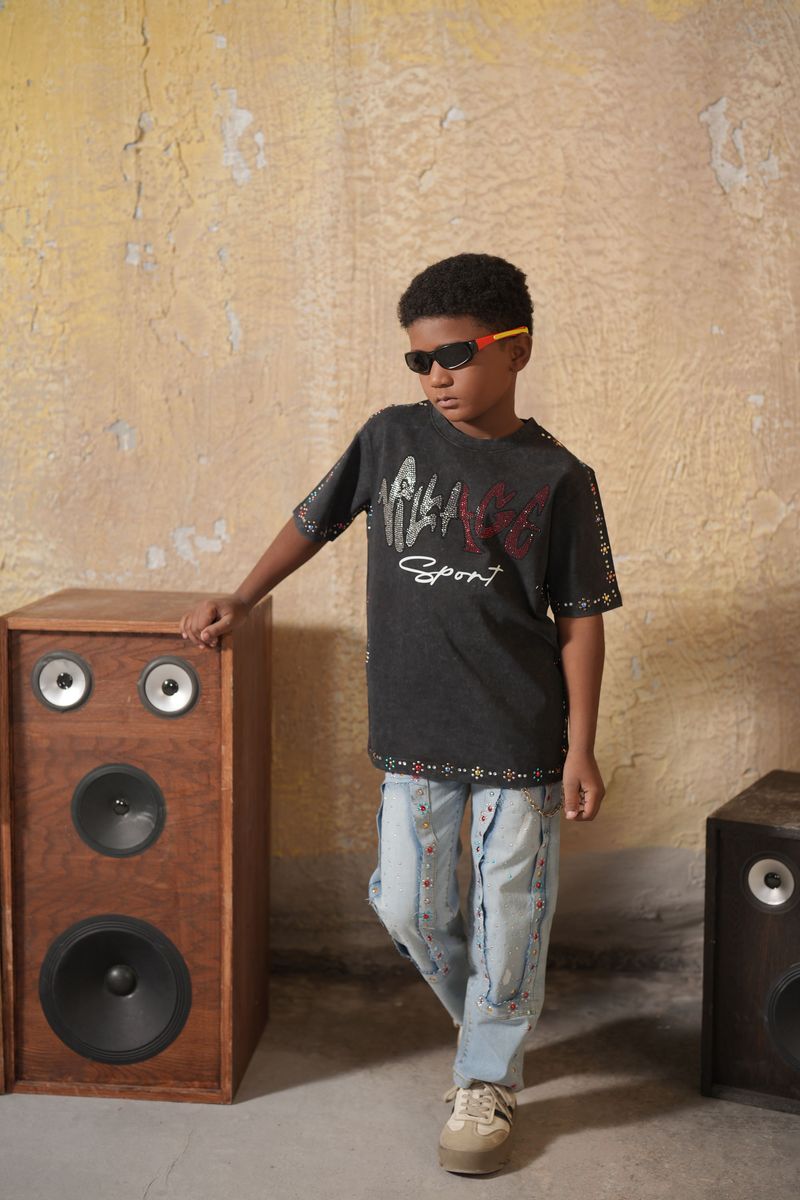 Elite Kids VS Heavy Embellished Kids T-Shirt Multi Colors