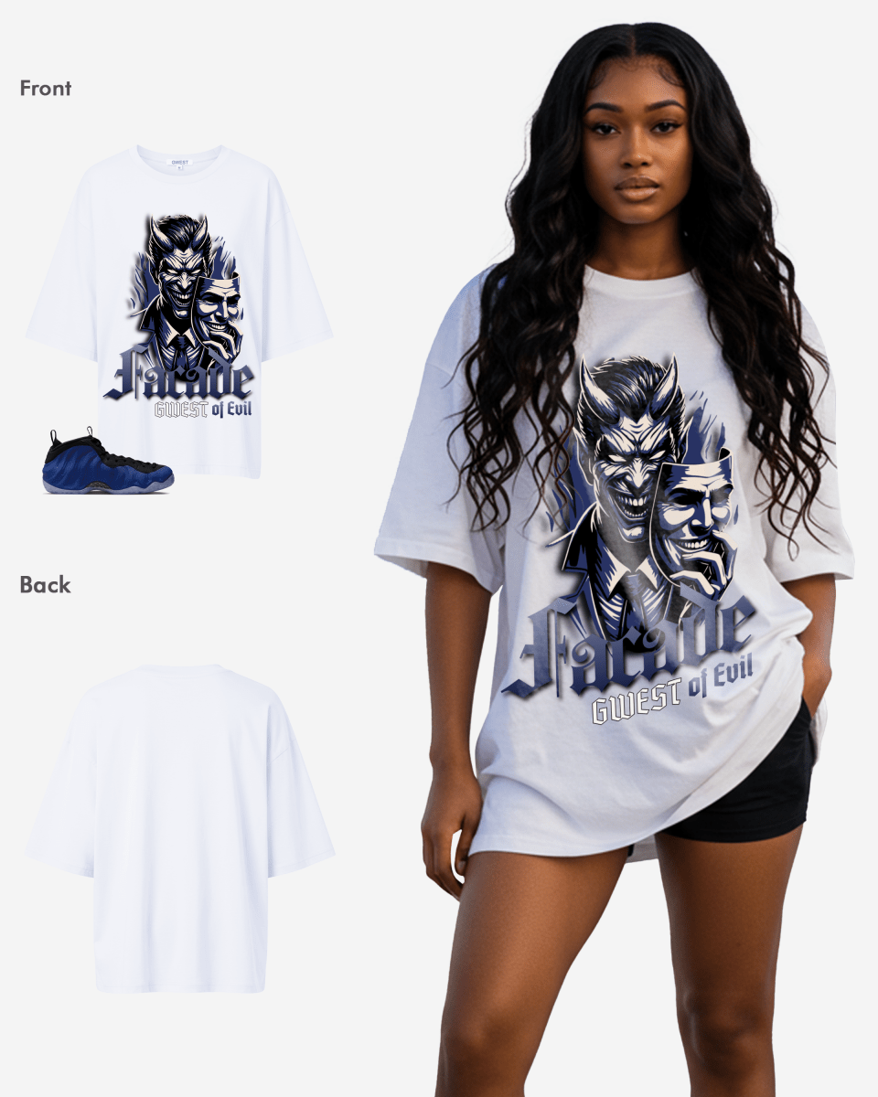 G West Facade Of Evil Oversized Women's T-Shirt