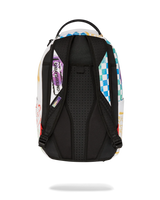 SPRAYGROUND SHARK CENTRAL STENCILS- WHITE DLXSV BACKPACK