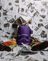 SPRAYGROUND PURPLE SHARK SHARKS IN PARIS DLXSV BACKPACK
