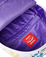 SPRAYGROUND SHARK CENTRAL STENCILS- WHITE DLXSV BACKPACK